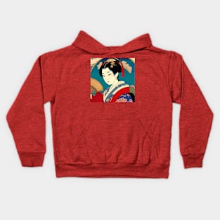 Geisha Study F in Japanese Style Kids Hoodie